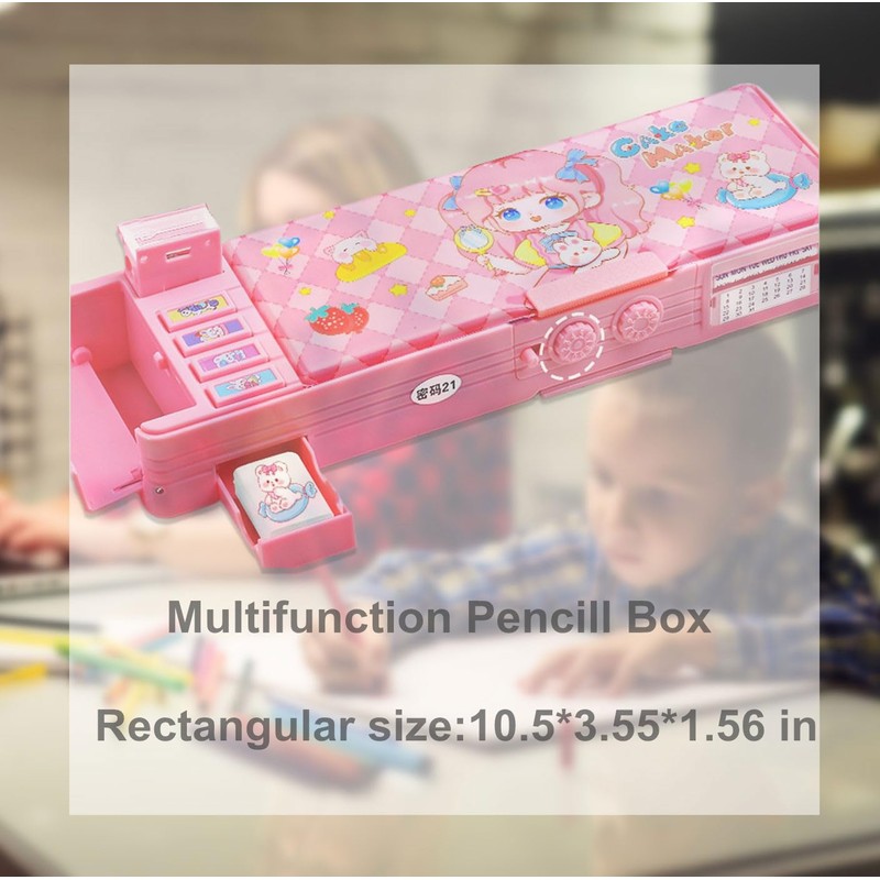 ASMANNA Pop up Multifunction Pencil Case for Kids, kawaii Pen