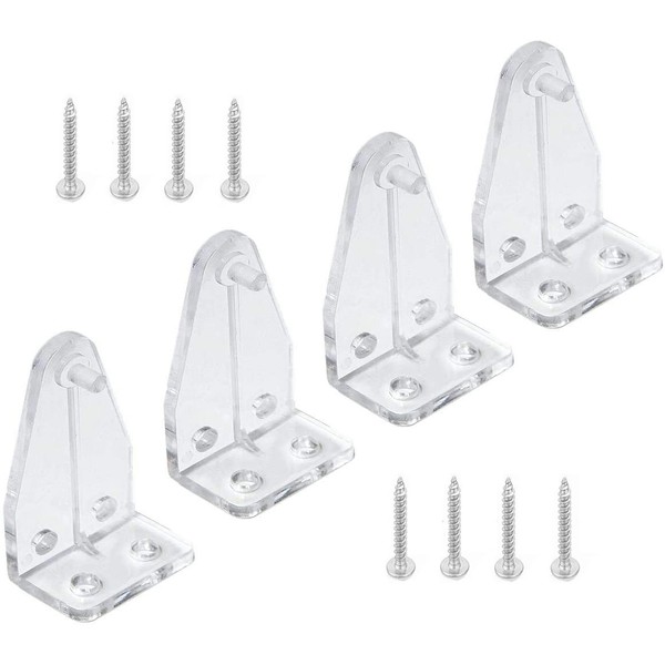 4pcs Hold Down Bracket for 1" Mini Blinds Bottom Rail