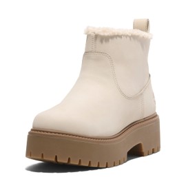 Timberland Women's Stone Street Mid Warm Lined Boot, Natural Nubuck, 10 Medium