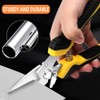 2PCS Scissors All Purpose, Tin Snips for Cutting Metal Sheet,