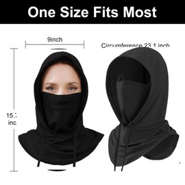 Cooling Balaclava Sun UV Protection Hood Breathable Full Head Mask Face Cover for Men Women Cycling Motorcycle Fishing Beige