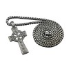vogueteen Men Irish CELTIC CROSS Ireland Pendant Necklace Titanium Stainless