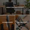 Extra Large Cable Management Box, Wood Cord Hider Box &