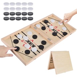 Hockey Board Game, Sling Puck Game, 2-in-1 Table Football Winner, Fast Table Football Game, Parent-Child Interaction, Portable Table Hockey Catapult, Table Games for Adults and Children