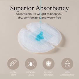 Lansinoh Stay Dry Disposable Nursing Pads, Soft and Super Absorbent Breast Pads, Breastfeeding Essentials for Moms, 200 Count