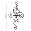 Wall Mounted Candle Stick Elegant Candle Holder for Living Room