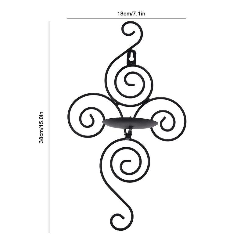 Wall Mounted Candle Stick Elegant Candle Holder for Living Room