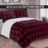 Elegant Comfort 3-Piece Buffalo Lodge-Plaid Comforter Set, Luxurious, Heavyweight, All