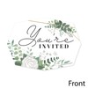 Big Dot of Happiness Boho Botanical - Shaped Fill-In Invitations