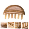 FOMIYES 1pc Wide Tooth Comb for Unisex Natural Buffalo Horn