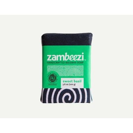 Zambeezi Sweet Basil Soap Bar - Uniquely airy, vibrant and crisply herbaceous, our Sweet Basil fragrance refreshes you with each use.