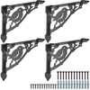 SELEWARE Heavy Duty Shelf Brackets 10 Inch, Bird Shelves Brackets,