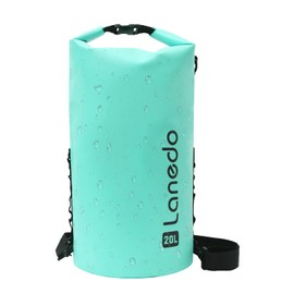 Lanedo 20L/30L Dry Bag Large Waterproof Bag Roll-Top Heavy Duty Fishing Duffel Bag with Durable Straps for Kayaking Paddle boarding Boating Rafting Fishing (Lake blue, 20L)