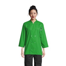 Uncommon Threads womens Epic 3/4 Slv Chef Shirt Work Utility Apron, Lime, Large US