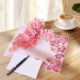 Pop Up Cards for Women, Flower Anniversary Pop Up Birthday Card, 3D Birthday Cards for Mum Wife Sister Daughter