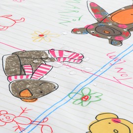 MVSUTA Little Friends - Cortina de ducha de tela impermeable con diseño de osos de peluche, bonito estampado de poliéster para baño, 72 pulgadas de ancho x 78 pulgadas de largo