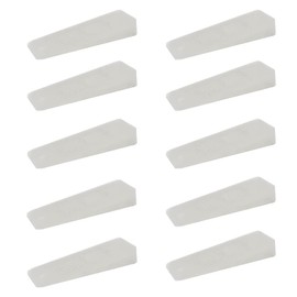 10 x Sossai® Door Wedge | TSK95 | Door Stopper Made of Hard Rubber | Colour: Transparent