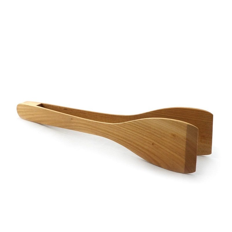 Heaven in Earth Cherry Wood Kitchen Tongs 30cm