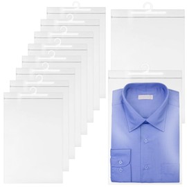 30 PCS Hanging Storage Bags with Hooks, Classroom Headphone Storage Bags, Clear Reusable Plastic Dustproof Sealable Bags Ideal for Travel and Organization