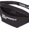 Karl Lagerfeld Jeans Men's Essential Nylon Bumbag, Black, black