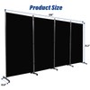 Room Divider 6ft Room Dividers and Privacy Screens, 4 Panel