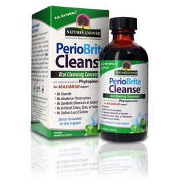 Nature's Answer PerioCleanse Oral Rinse and Oral Cleansing Concentrate | Cool Mint Flavor | Fluoride-Free, Alcohol Free, No Artificial Preservatives, Colors, Dyes, or Sweeteners 4oz