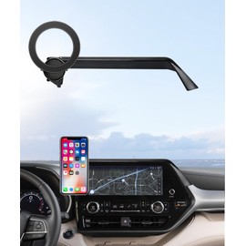 MaserWeller Car Phone Holder for Toyota Highlander 2020-2025 Accessories 12.3-Inch Screen Fixed Clip, 360° Rotation Phone Mount Compatible with MagSafe,Cell Phone Holder That Does Not Affect Air Vent