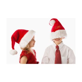 Santa Hat Christmas Hats for Adults Kids, 3packs Budget Novelty Christmas Hats for Kids Adults Dog Pets, Funny Luxury New year Xmas Christmas Gifts Decorations for Women Men