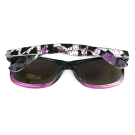 iceBoo Sunglasses Two tone reflective lenses Vintage Classic Style unisex frame UV400 (W5022)