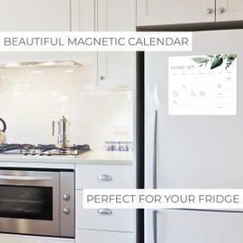 Beautiful 2025-2026 Magnetic Fridge Calendar - Runs From January 2025 Until July 2026 - The Perfect Monthly Refrigerator Calendar for Easy Organizing