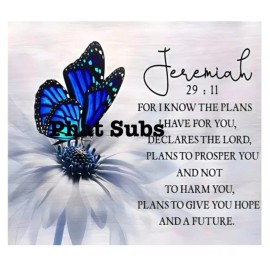 Unbranded 20oz Sublimation Tumbler Wrap Jeremiah 29:11 Ready to Press Heat Transfer