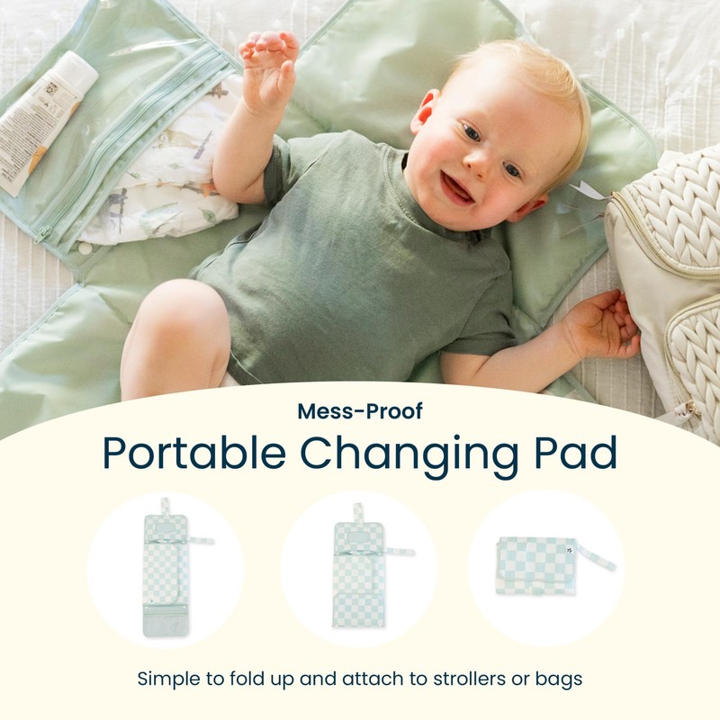 Tiny Twinkle Portable Diaper Changing Pad | Waterproof, Wipeable &