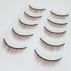 D-ONE Natural 5 Pairs False Eyelashes (A06, Natural Cross Brown)