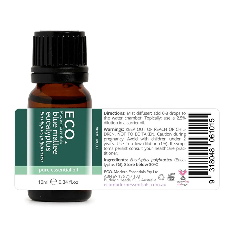 ECO. Modern Essentials Australian Eucalyptus (Blue Mallee) Pure Essential Oil,