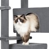 Adeco 52.7in Multi-Level Cat Tree Tower for Indoor Cats with