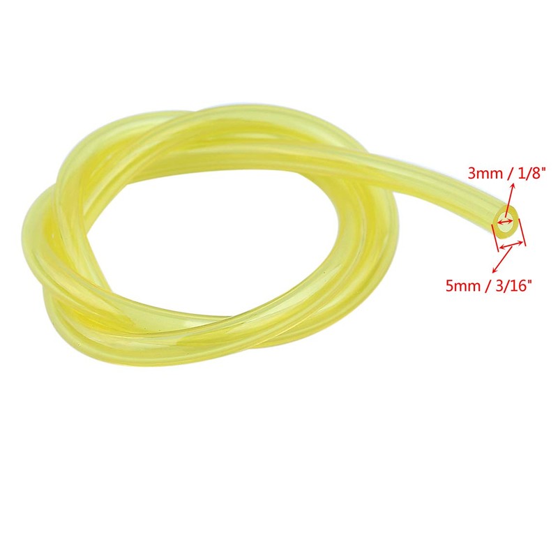 10M 3mmx5mm 1/8" x 3/16" Tygon Fuel Line Hose for