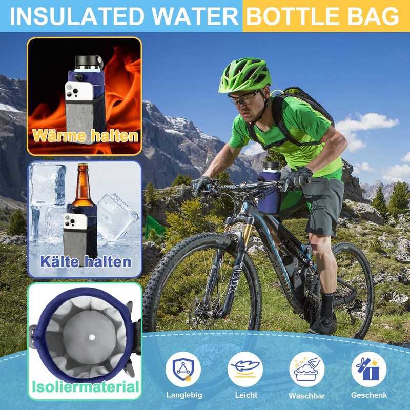 Desing Wish 12-24oz Drink Holder Bottle Holder Bicycle Without Screws