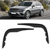 Front Bumper Wind Knife Fin Car Gloss Black Fog Light
