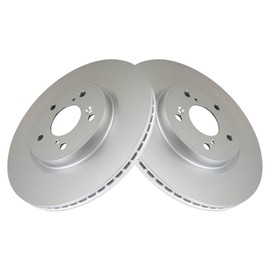 TRQ Front Brake Rotor Set G Coated Vented Compatible with 2017-2024 Honda CR-V 2018-2024 Accord 2022-2024 Civic 2023-2024 HR-V 2023-2024 Acura Integra