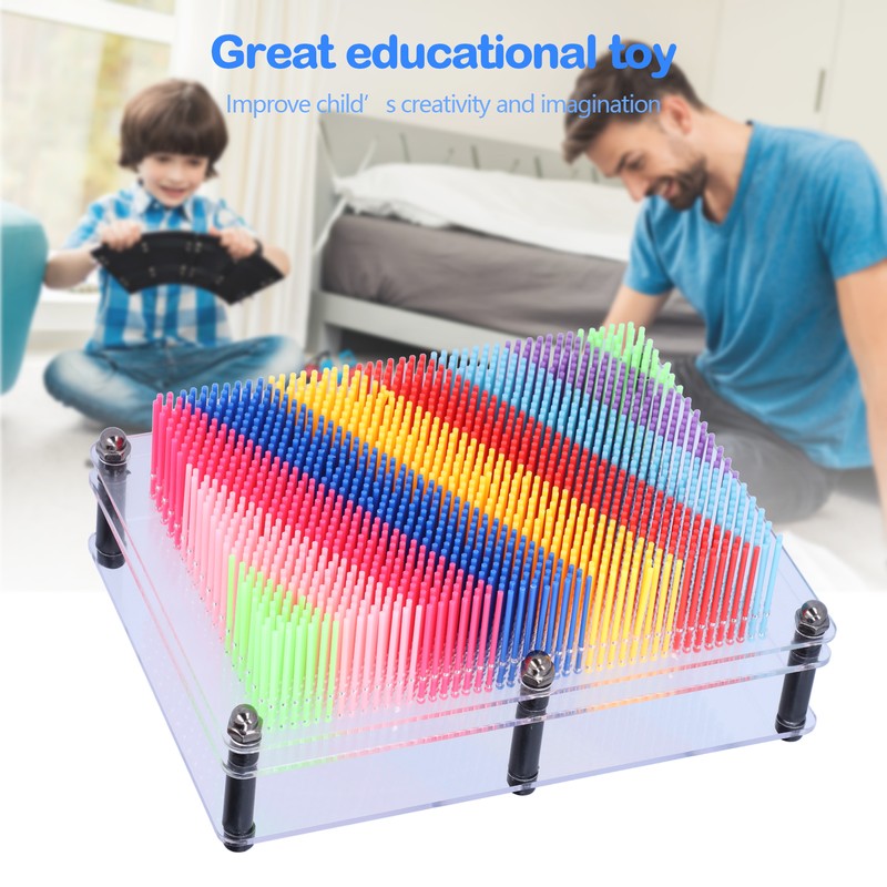 Pin Art Toy 3D Plastic Board Hand Print Model Cloning