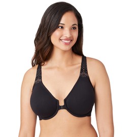 Wacoal Women's Soft Embrace Front Close Bra, Black, 32C