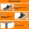 Heavy Duty Roof Riser Brackets Kit, TROPTOLKY Adjustable Angle Pergola