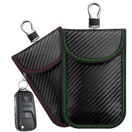 Faraday Pouch for Car Keys,2 Pack Faraday Key Fob Protector Bag,Car RFID Signal Blocking Pouch,Anti-Theft Car Security Cage