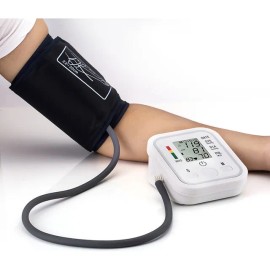 Baumanómetro Digital De Brazo Medidor Presión Arterial Pulso Color Blanco