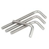 10 Pack M8x60mm L Shaped Foundation Bolt with Washers and