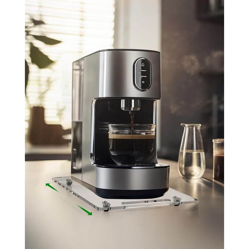 HAYVAN Acrylic Sliding Tray for Coffee Maker & Heavy Kitchen