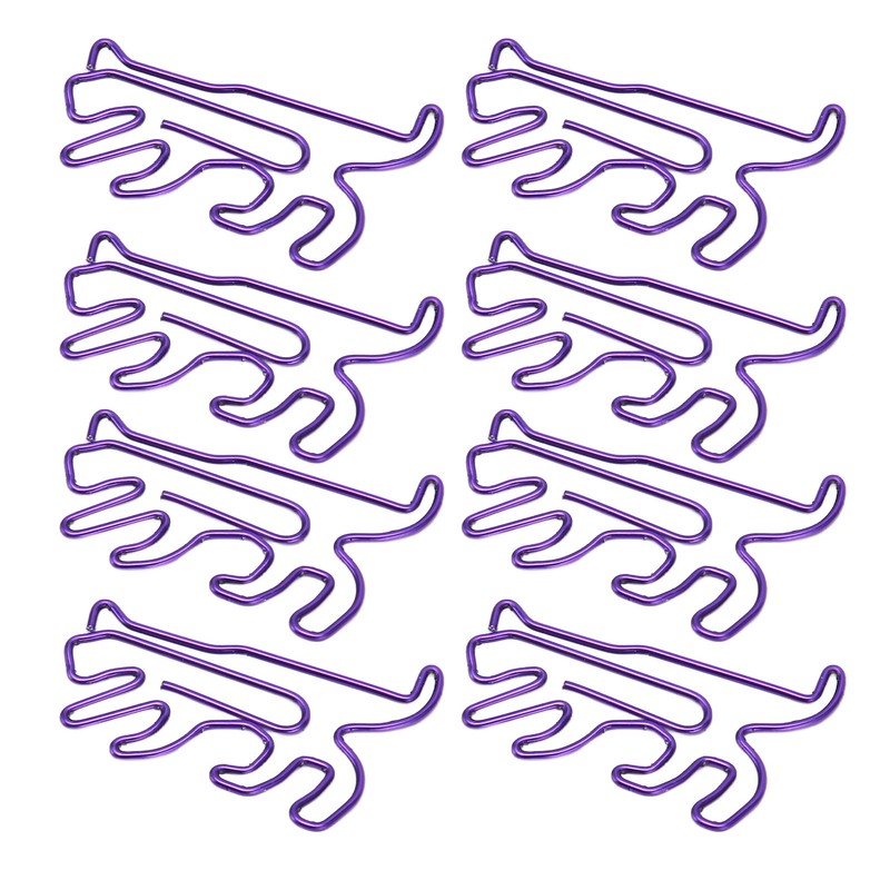 100Pcs Cute Paper Clips Animal Style Exquisite Bright Electroplated Anti