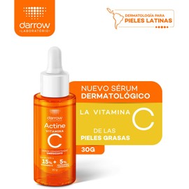 Darrow Actine Serum Facial Vitamina C y Niacinamida Iluminador, 30ml