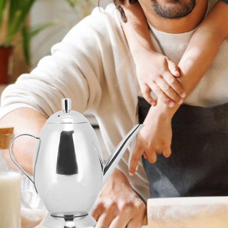 304 Stainless Steel Oil Pot Leakproof Polishing Oil Dispenser Bottle
