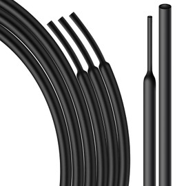 5/16 Inch Heat Shrink Tubing - 16.5Ft 3:1Ratio Waterproof Heat Shrink Tubin - Adhesive Lined,Dual Wall Adhesive Shrinkable Wire Wrap Tube - Black